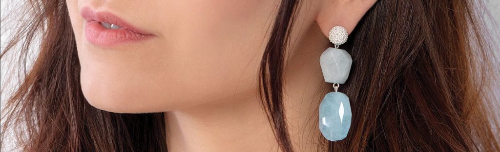 pendientes para un vestido rosa palo