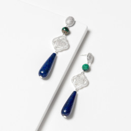 Blue drop earrings | Marybola  