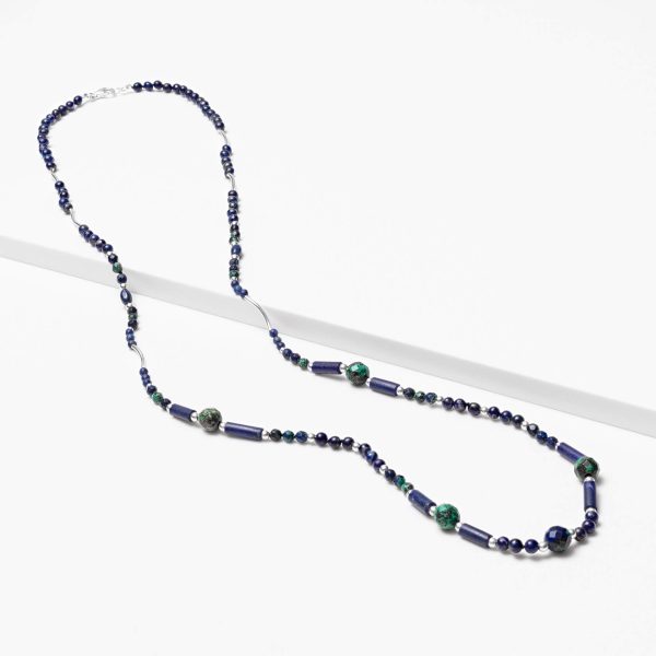 Lapis and azurite necklace