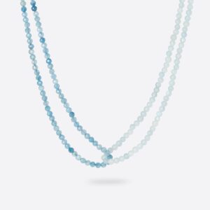 collar aguamarina doble marybola