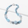 Aquamarine irregular necklace