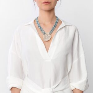 agate kara aquamarine necklace