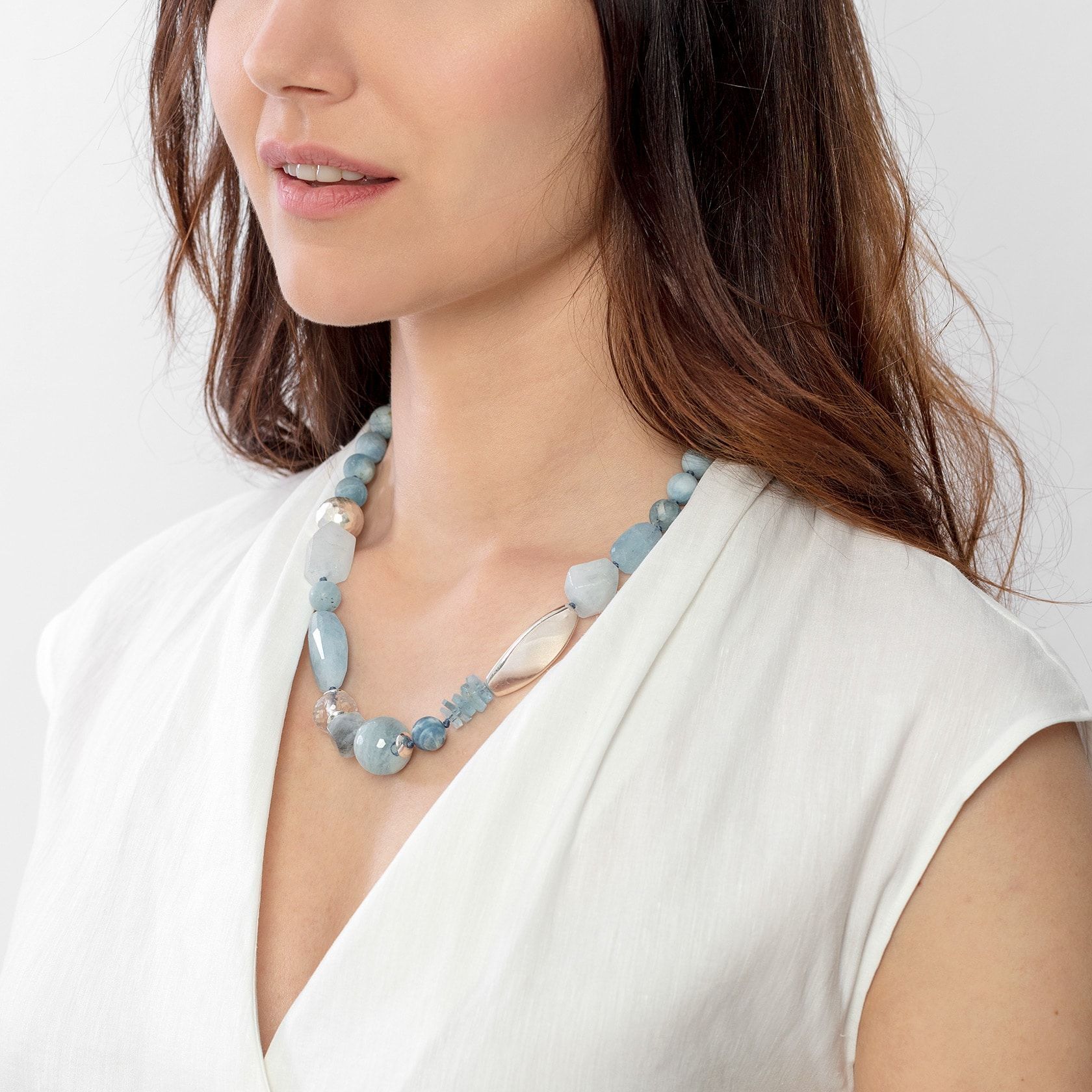Kara aquamarine necklace