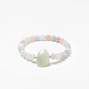 pulsera morganita aguamarina nube pieza
