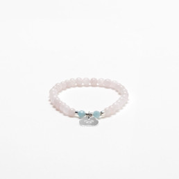 Aquamarine and morganite bracelet 