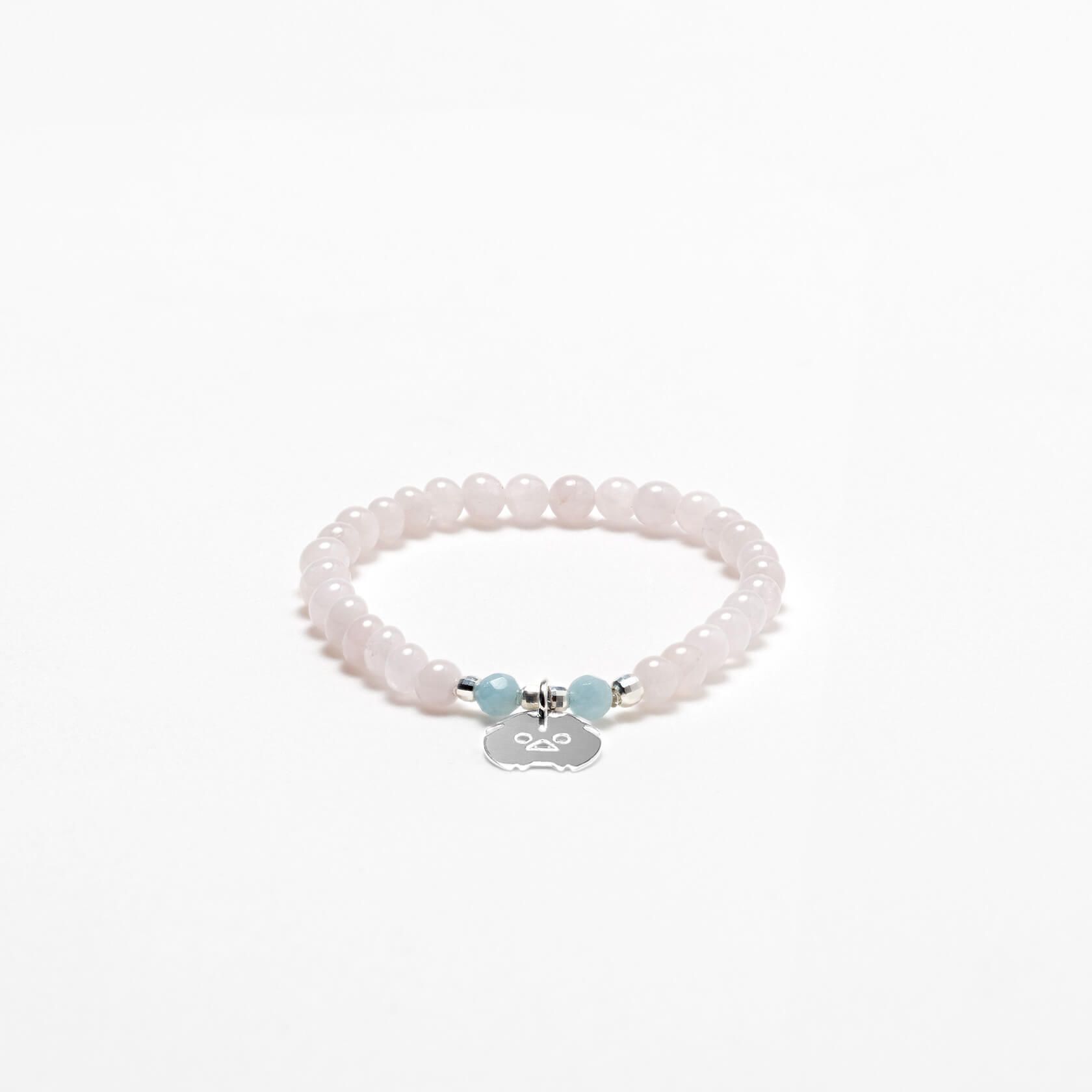 Aquamarine and morganite bracelet 
