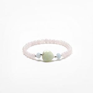Nube heart morganite bracelet