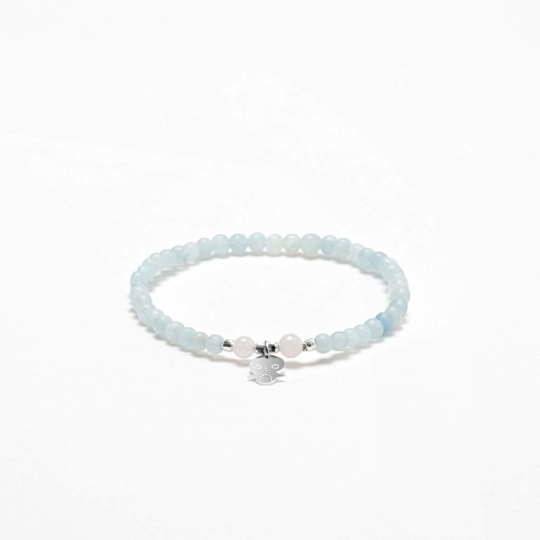 pulsera niña aguamarina pinguino