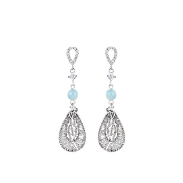 aquamarine and zirconias earrings marybola