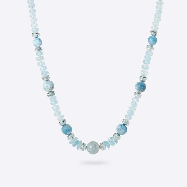 aquamarine short necklace