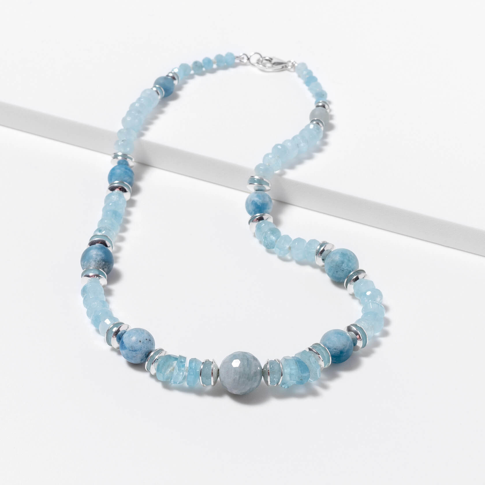 marybola aquamarine short necklace