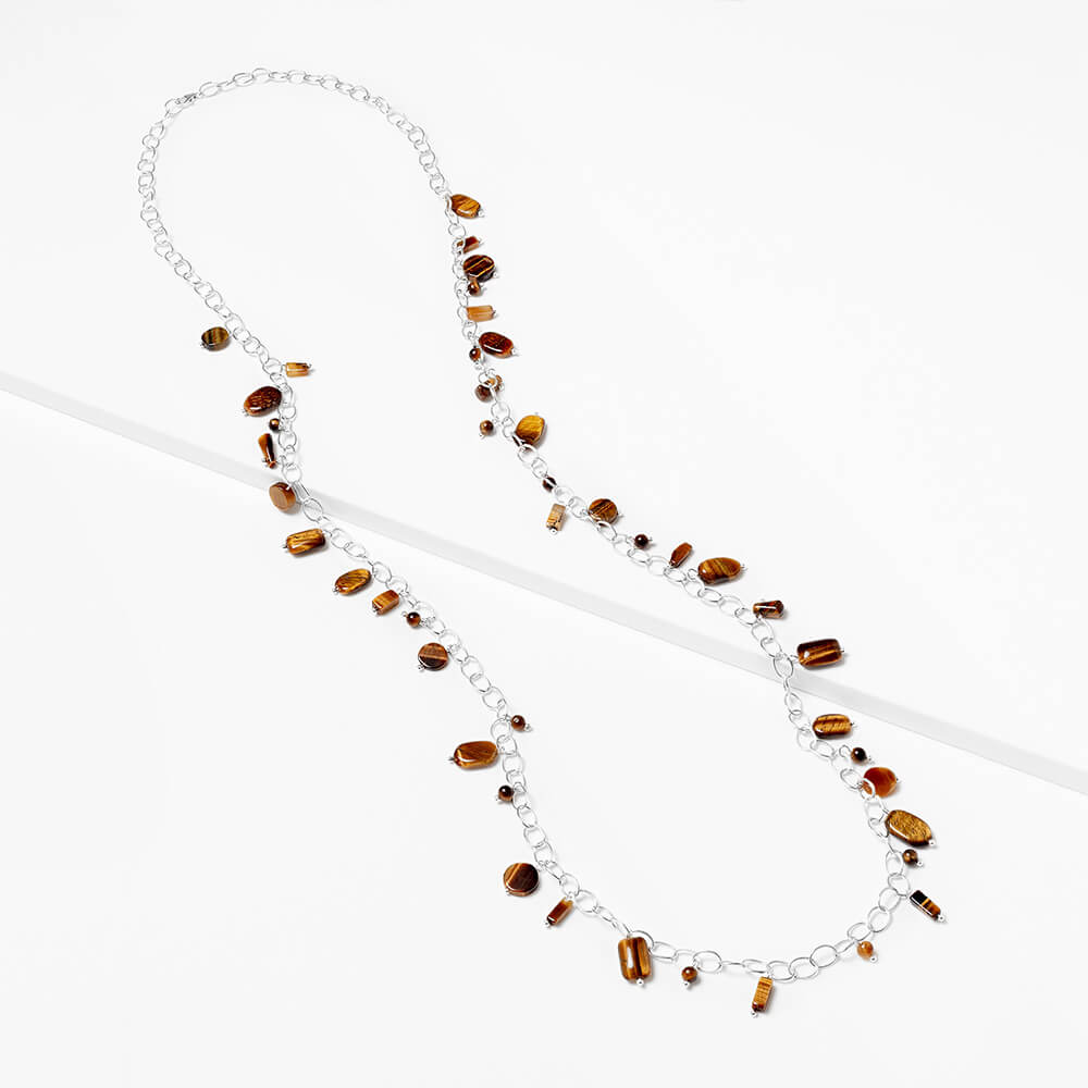 tiger-eye-silver-chain-long-necklace
