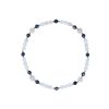 Pulsera de calcedonia y zafiro
