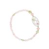 rose quartz and prehnite bracelet