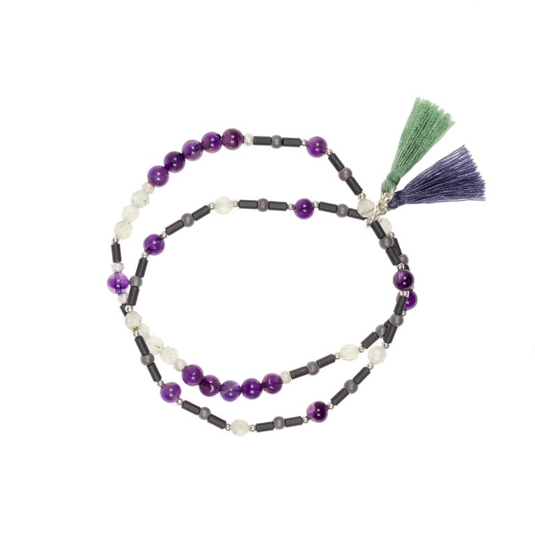 Pulsera doble de amatista