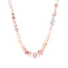 Rose opal necklace