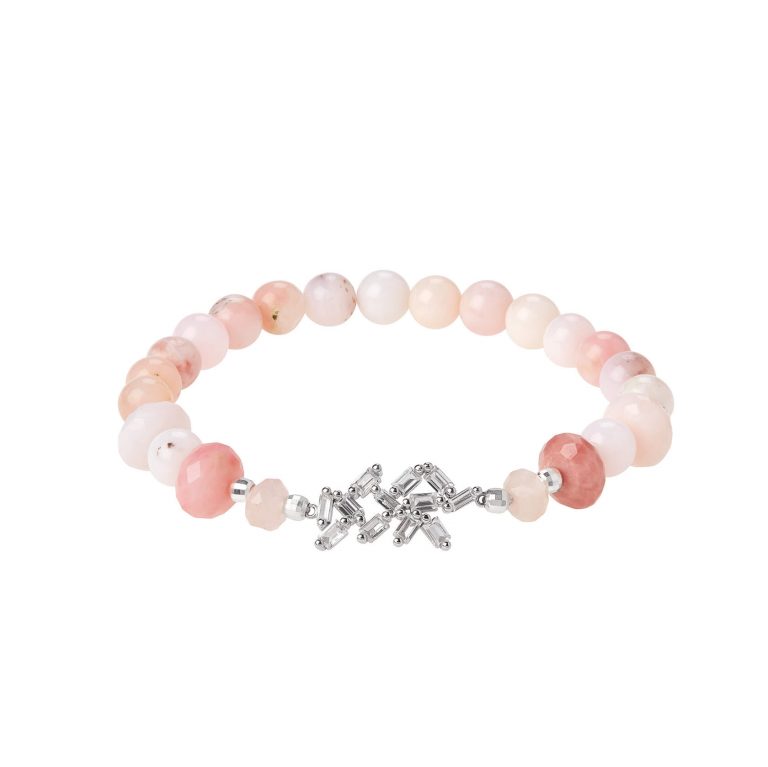 Pulsera de ópalo rosa