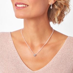 Rose opal short necklace marybola