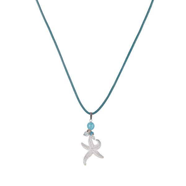 Starfish silver pendant