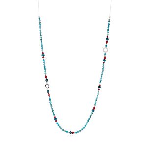 Apatite necklace with chain