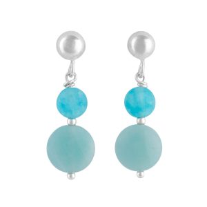 Pendientes Nymara amazonita