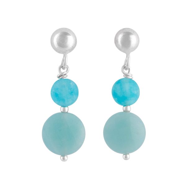 Pendientes Nymara amazonita