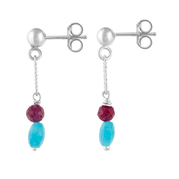 Pendientes Nymara rubí Marybola